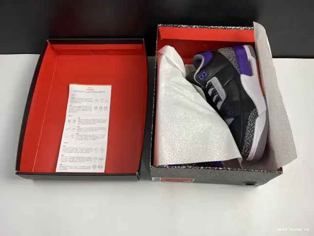80% Off Sale Black CT8532 Air 3 Court Retro 050 Jordan Purple 0509